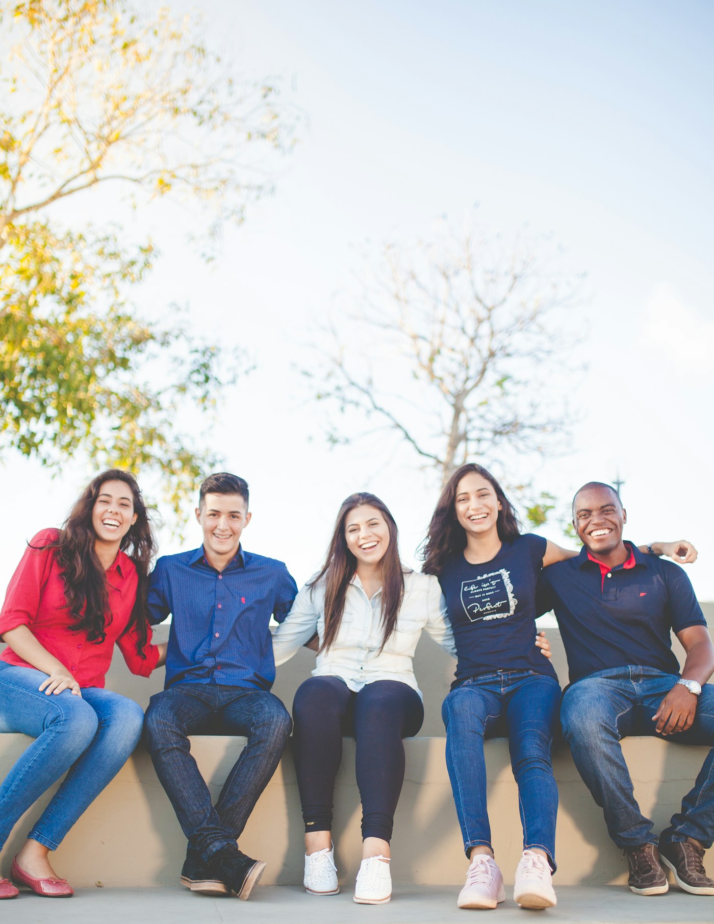 People sitting together at a shared table